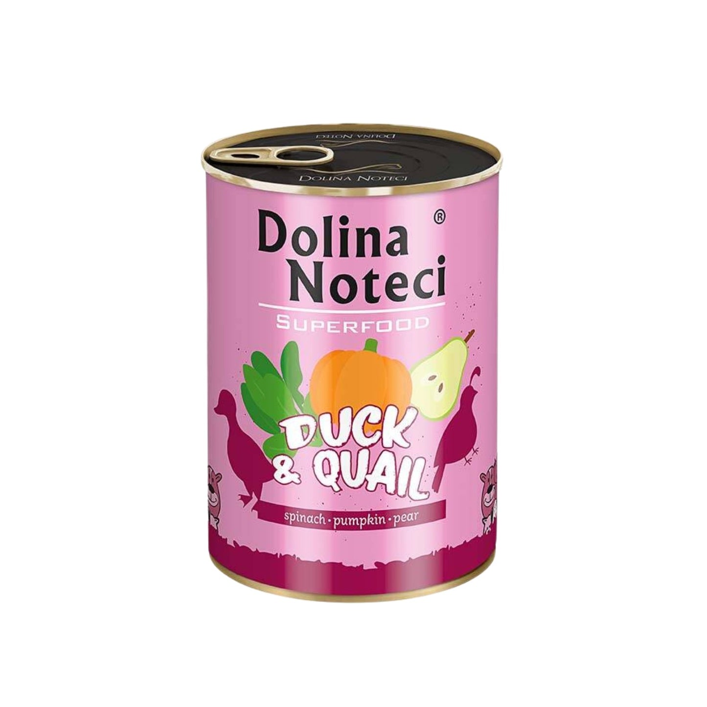 Dolina Noteci Superfood Hrana Umeda Caini cu Rata si Prepelita, Fara Cereale, 400g/800g