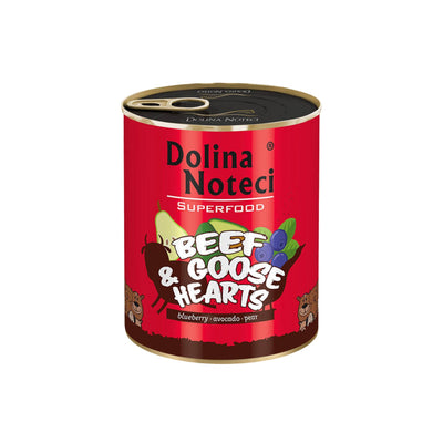 Dolina Noteci Superfood Hrana Umeda pentru Caini, cu Vita si Inimi de Gasca, Fara Cereale, 400g/800g