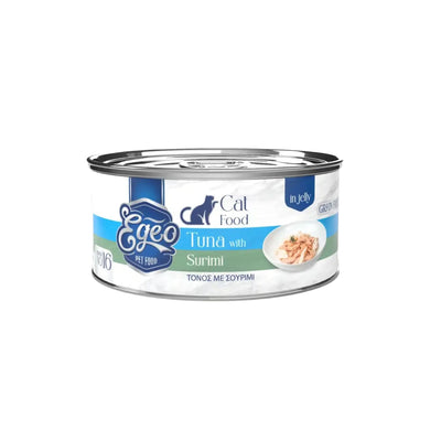 EGEO CATADULT TUNA WITH SURIMI JELLY, Hrana umeda pentru Pisici Adult, Ton si Surimi, Fara Cereale, 85g