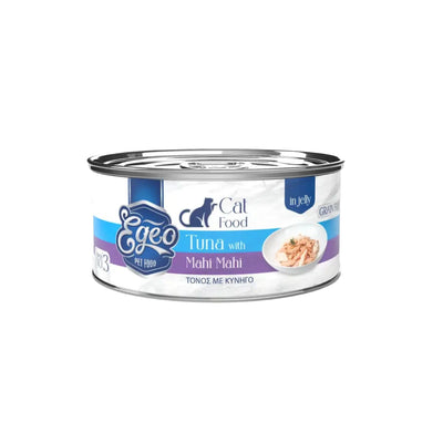 EGEO TUNA WITH MAHI MAHI JELLY, Hrana umeda pentru Pisici Adult, Ton cu Mahi-Mahi, Fara Cereale, 85g