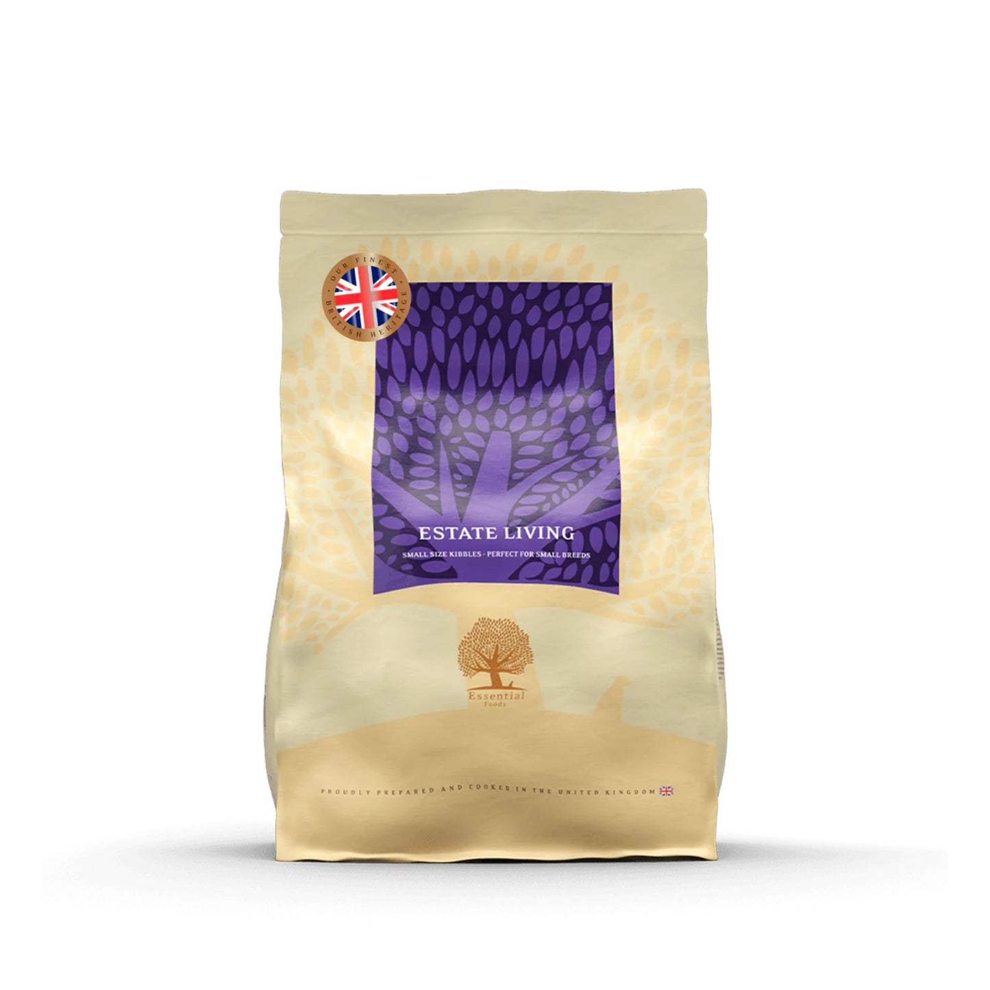 Essential Estate Living, Hrana Uscata pentru Caini Adulti, cu Miel si Caprioara, Crocheta Mica, 2.5kg