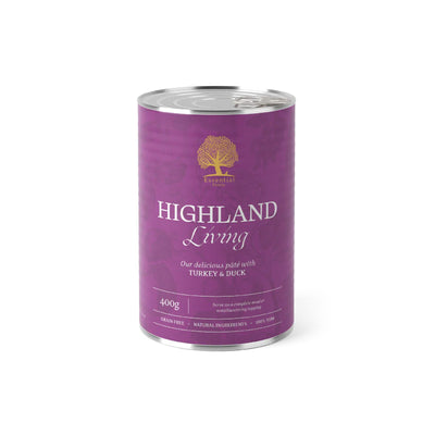 Essential Highland Living Pâté, Adult, cu Curcan si Rata, 400g