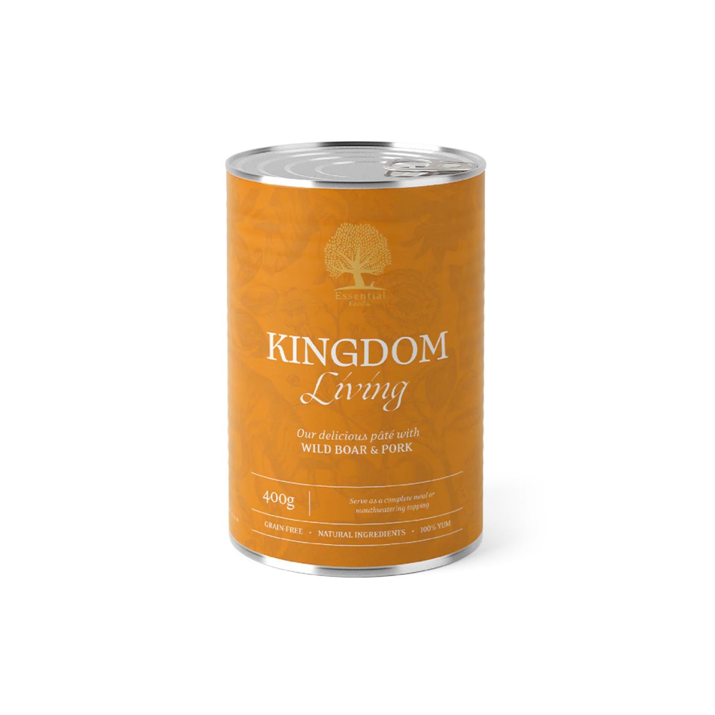 Essential Kingdom Living Pâté, Adult cu Mistret si Porc, 400g