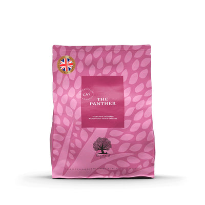 Essential The Panther, Hrana Uscata pentru Pisica Senior / Sterilizata si Controlul Greutatii, cu Somon, Peste Alb si Hering, 3kg / 1.5kg