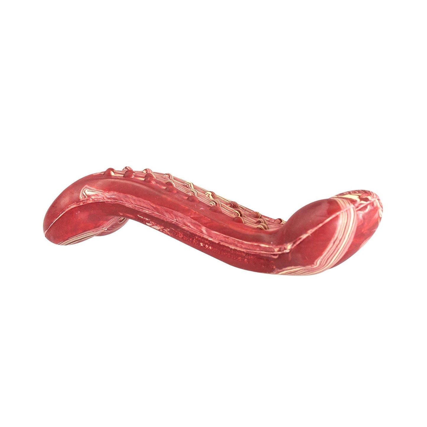 HipHop Dog, Os Antibacterian Dentar cu Aroma de Bacon, Cauciuc Natural, 16,5 cm, pentru Caini pana la 35 kg