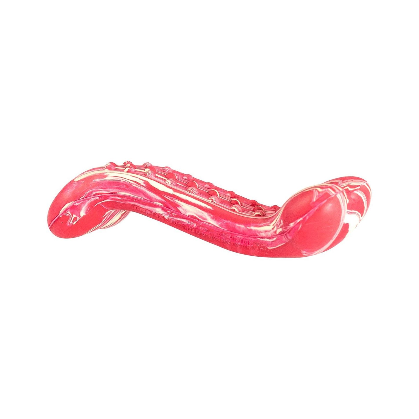 HipHop Dog, Os Antibacterian Dentar cu Aroma de Friptura de Vita, Cauciuc Natural, 13,5 cm, pentru Caini pana la 25 kg