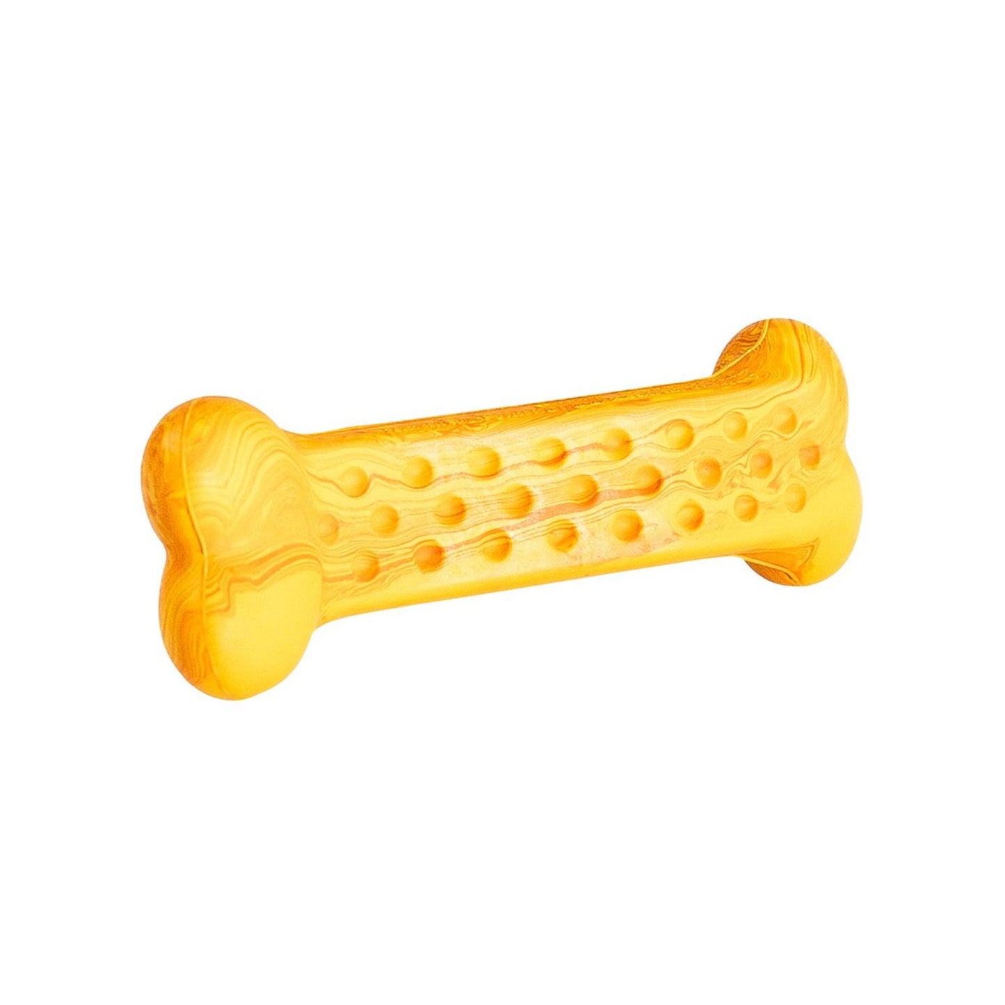 HipHop Dog, Os Antibacterian Dentar cu Aroma de Pui la Gratar, Cauciuc Natural, 11 cm, pentru Caini pana la 12 kg