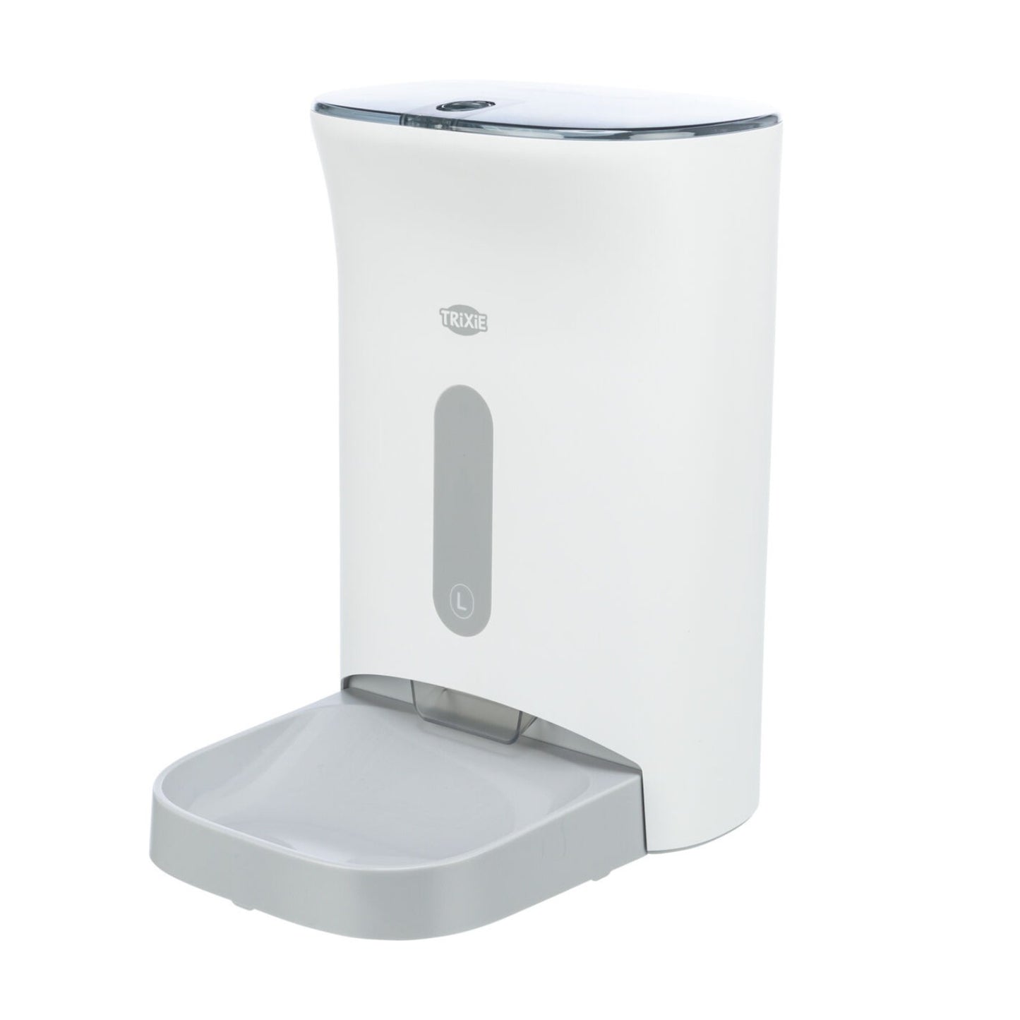 Hranitor Automat Programabil Trixie TX8 2.0, 4 Mese/Zi cu Mesaj Vocal, 4.5L, Alb/Gri