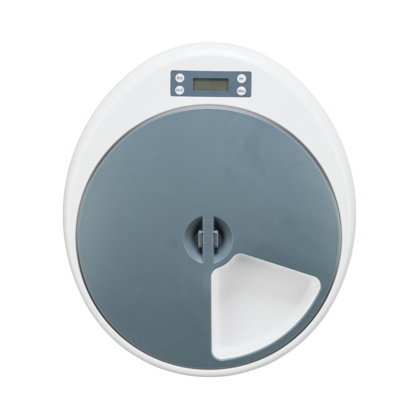Hranitor Automat Rotativ Pisici si Caini Trixie TX4+1, 5 Mese Programabile, 5x0.25L, Alb/Gri