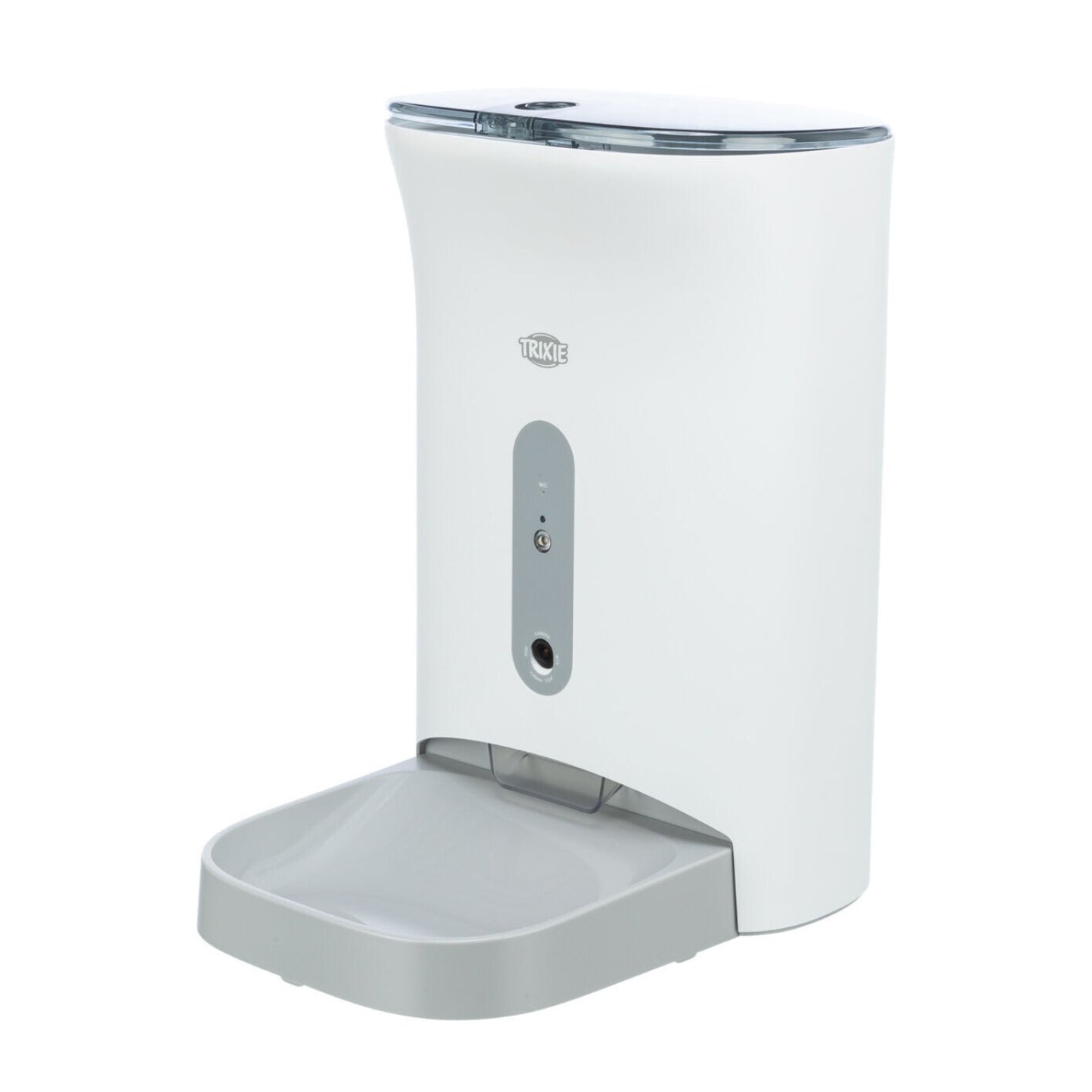 Hranitor Automat Smart Trixie TX8 Smart 2.0, cu Camera si Control prin Aplicatie, 4 Mese/Zi, 4.5L, Alb/Gri