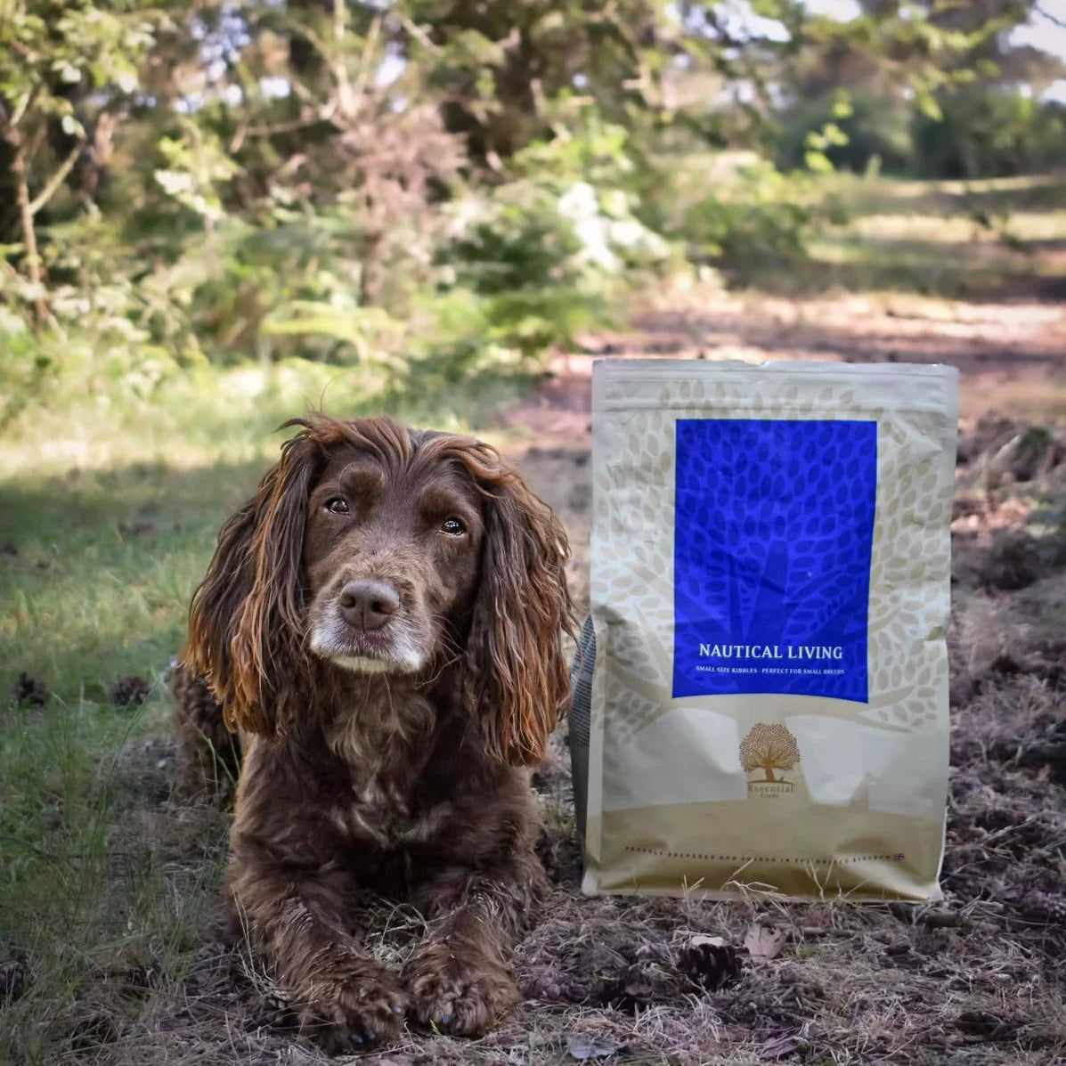 Essential Nautical Living, Hrana Uscata pentru Caini Adulti, cu Somon, Pastrav si Hering, Crocheta Mica, 2.5kg