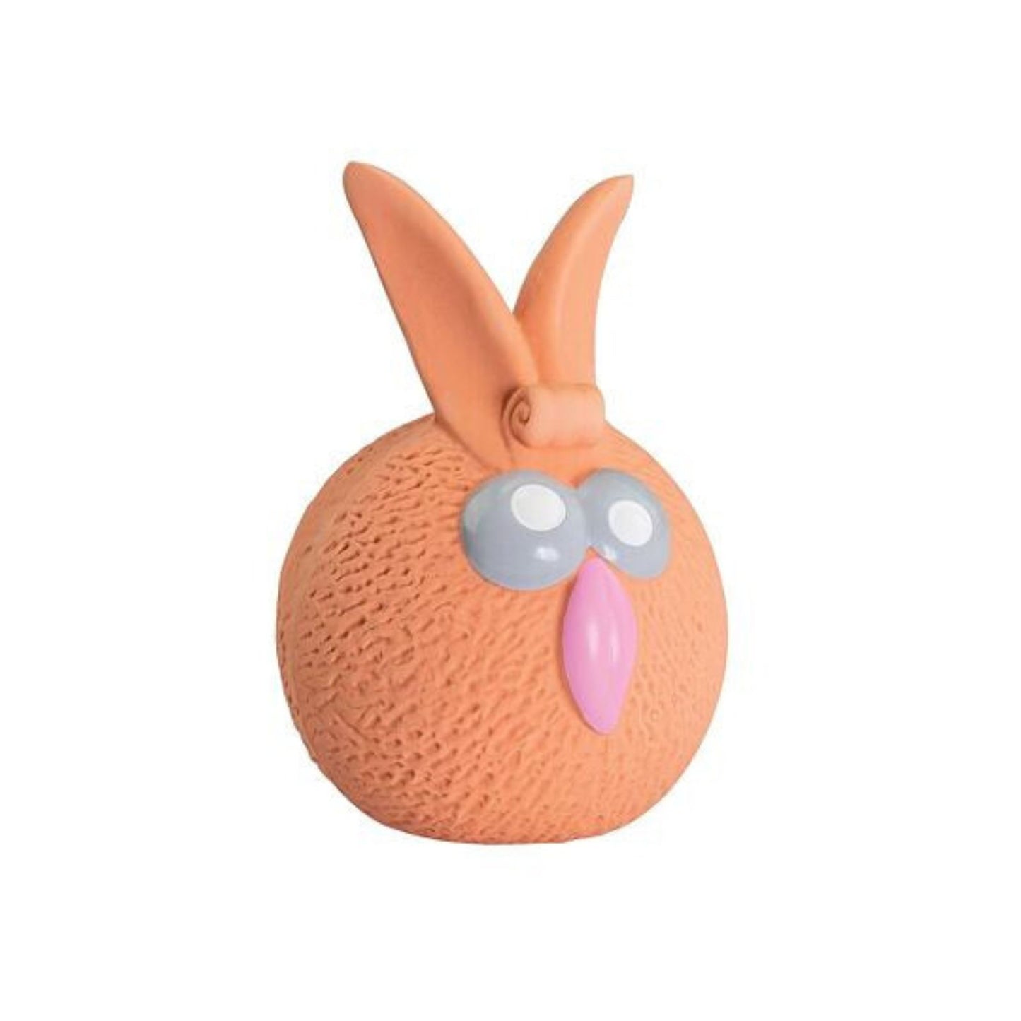 KidDog Jucarie Pentru Caini, HipHop, Iepuras Minge, Cu Sunet, Latex, Portocaliu, 5 cm