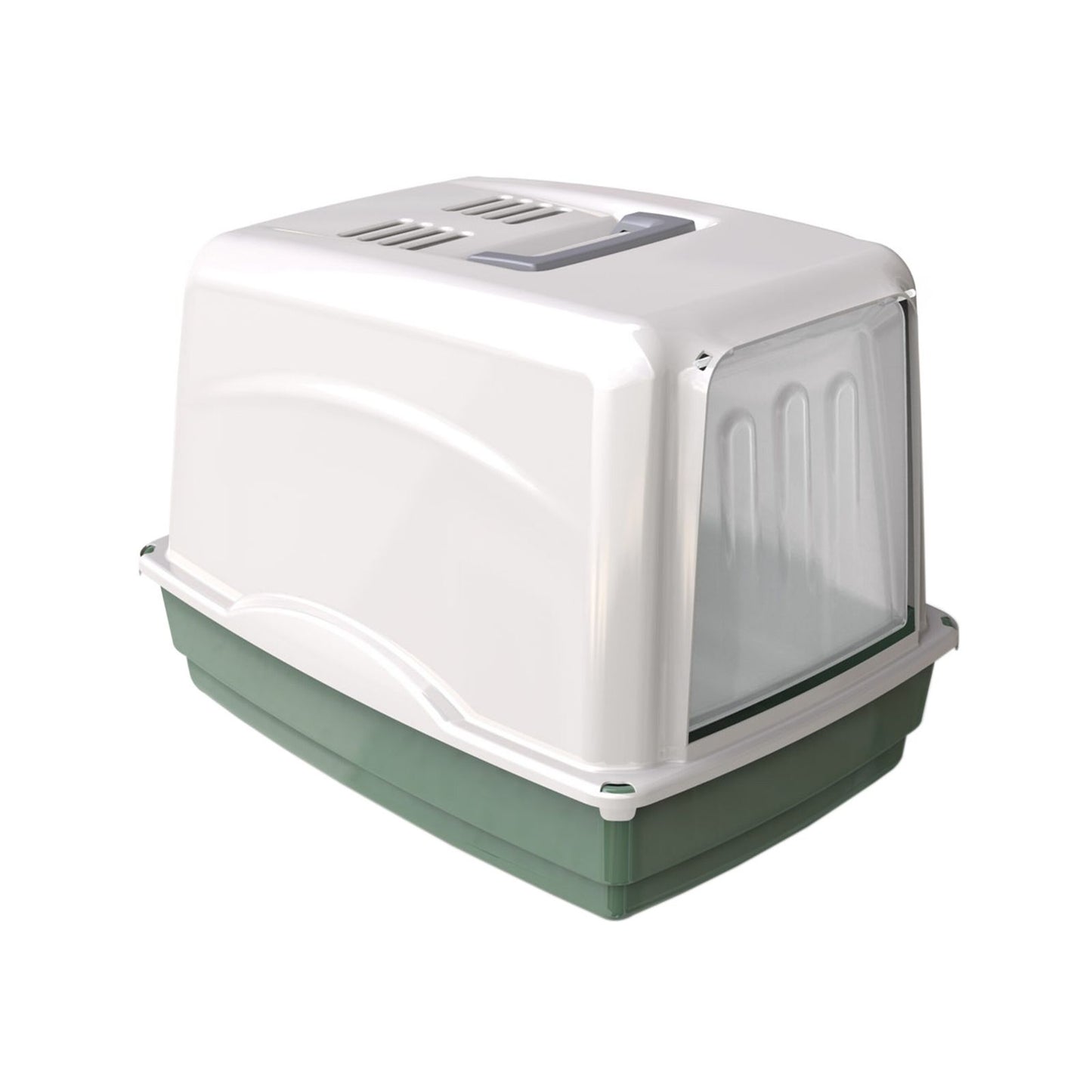 Litiera Acoperită Vicky cu Usita Batanta si Maner, 54cm