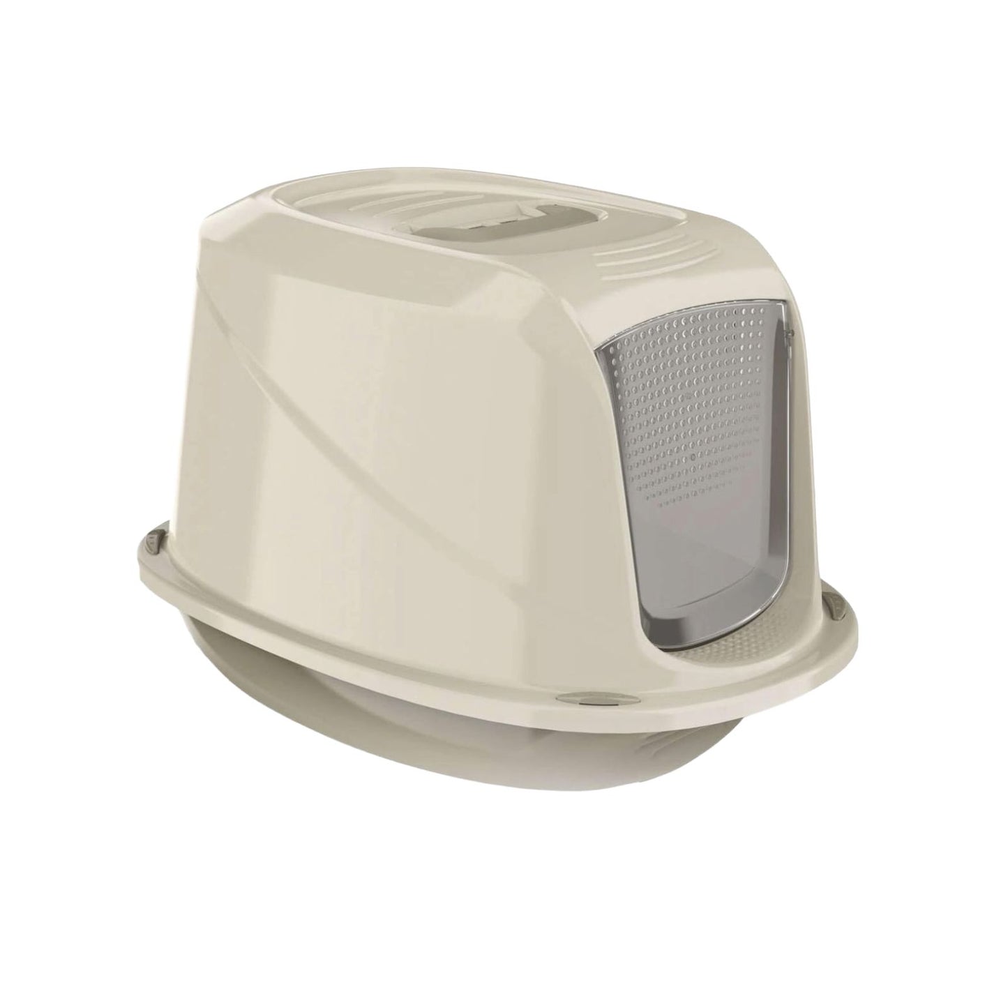 Litiera Acoperita Galaxy Deluxe cu Usita Batanta si Maner, 45cm