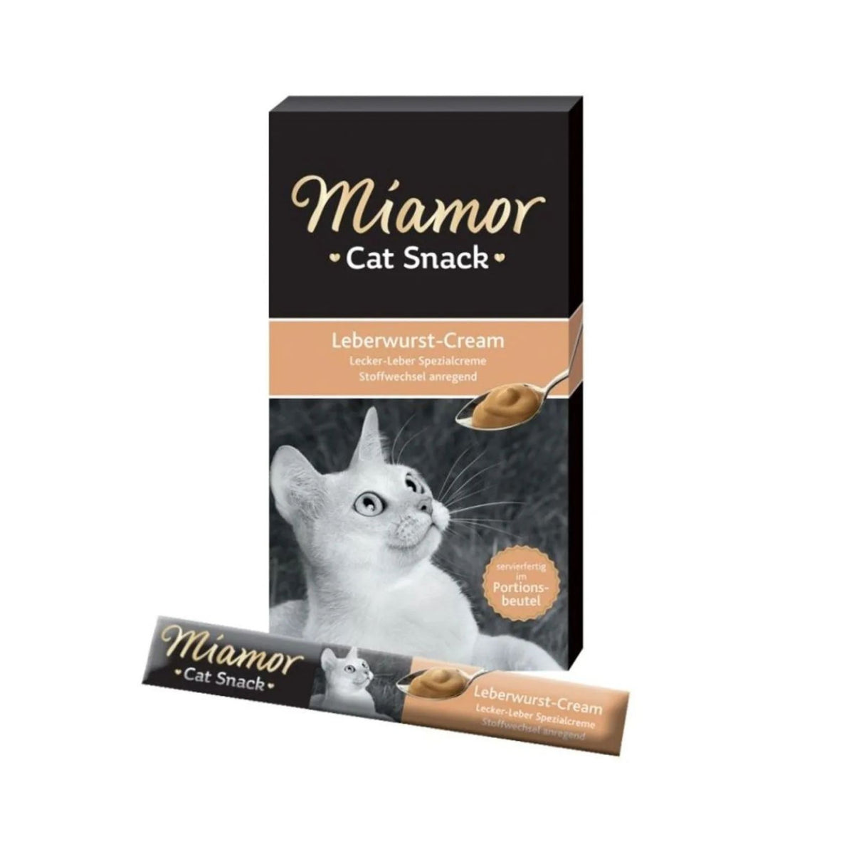 Miamor Cat Snack Recompensa Cremoasa pentru Pisici, cu Ficat si Cimbru, 90g