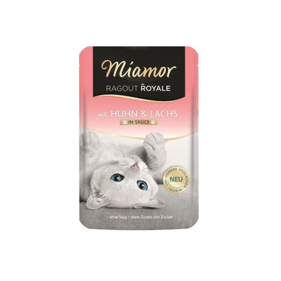Miamor Ragout Royale Hrana Umeda pentru Pisici Adult, Somon si Pui in Sos, 100g