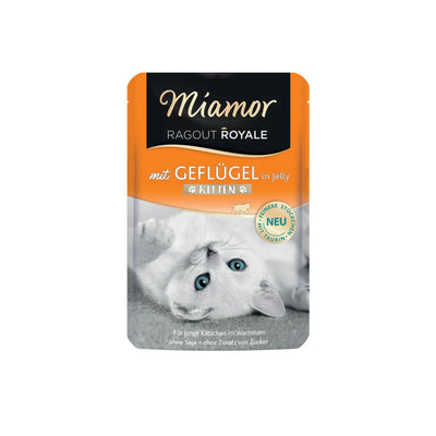 Miamor Ragout Royale Kitten Hrana Umeda pentru Pisici Junior, cu Pui, 100g