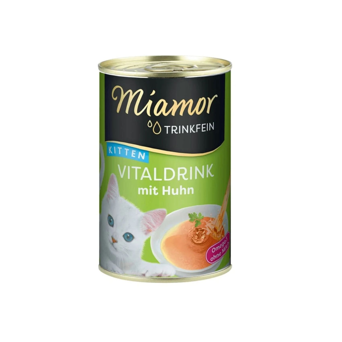 Miamor Vital Drink Kitten Hrana Complementara pentru Pisici Junior, Supa cu Pui, 135ml