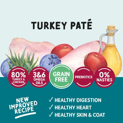 Naturo Adult Cat, Hrana Umeda Mousse pentru Pisici Adult, cu Curcan si Pui, Fara Cereale, 85g