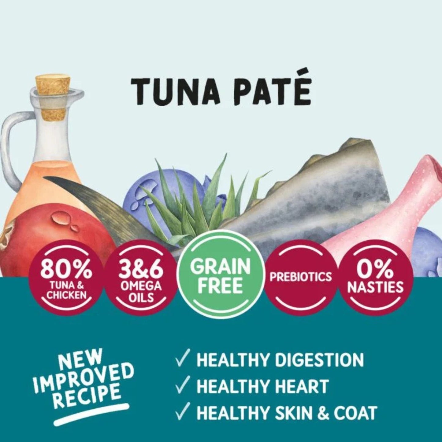 Naturo Adult Cat, Hrana Umeda Mousse pentru Pisici Adult, cu Ton si Pui, Fara Cereale, 85g