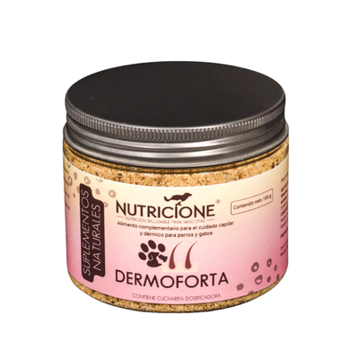 Nutricione DERMOFORTA Supliment Dermoprotector Natural pentru Caini si Pisici, 100g