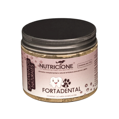 Nutricione FORTADENTAL Supliment Natural Îngrijire Buco-dentara pentru Caini si Pisici, Sanatate Orala, 125g