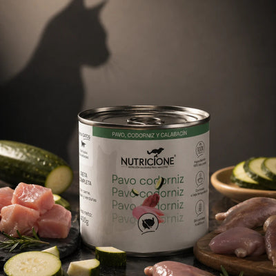 Nutricione Hrana Umeda Gatita Completa pentru Pisici, Conserva cu Curcan si Prepelita, 400g