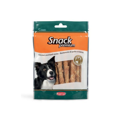 Padovan Premium Chicken & Beef Sticks, Recompense pentru Caine cu Pui si Vita, 100g