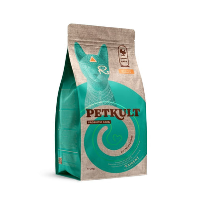 Petkult Probiotic Care Exigent, Hrana Uscata pentru Pisici Pretentioase, cu Curcan, 400g / 2kg / 7kg