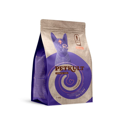 Petkult Probiotic Care Hair & Skin, Hrana Uscata pentru Pisici cu Somon, 400g / 2kg / 7kg