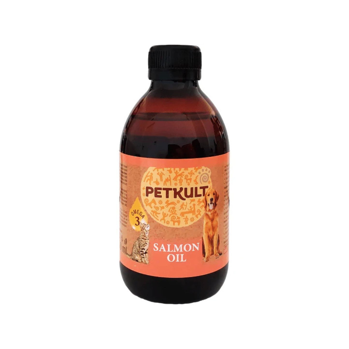 Petkult Ulei de Somon pentru Caini si Pisici, Presat la Rece, 300ml
