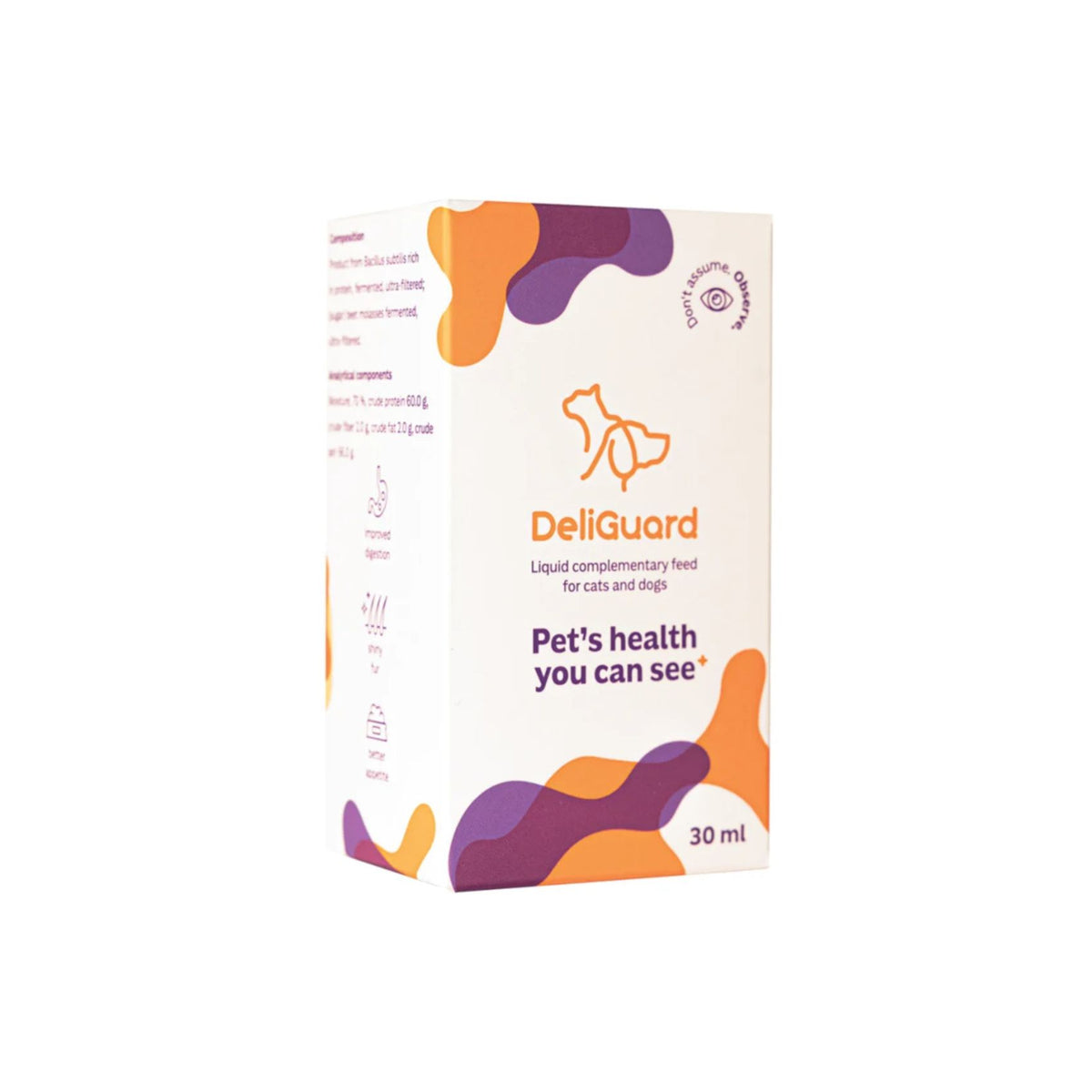 Postbiotic DeliGuard Suport Digestiv pentru Caini si Pisici, 30ml