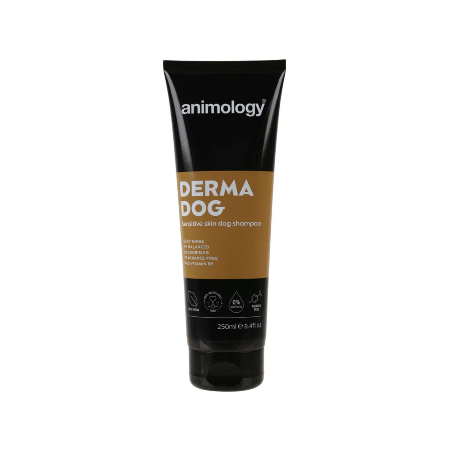 Sampon pentru Caini Animology Derma Dog pentru Piele Sensibila, Fara Parfum, 250 ml