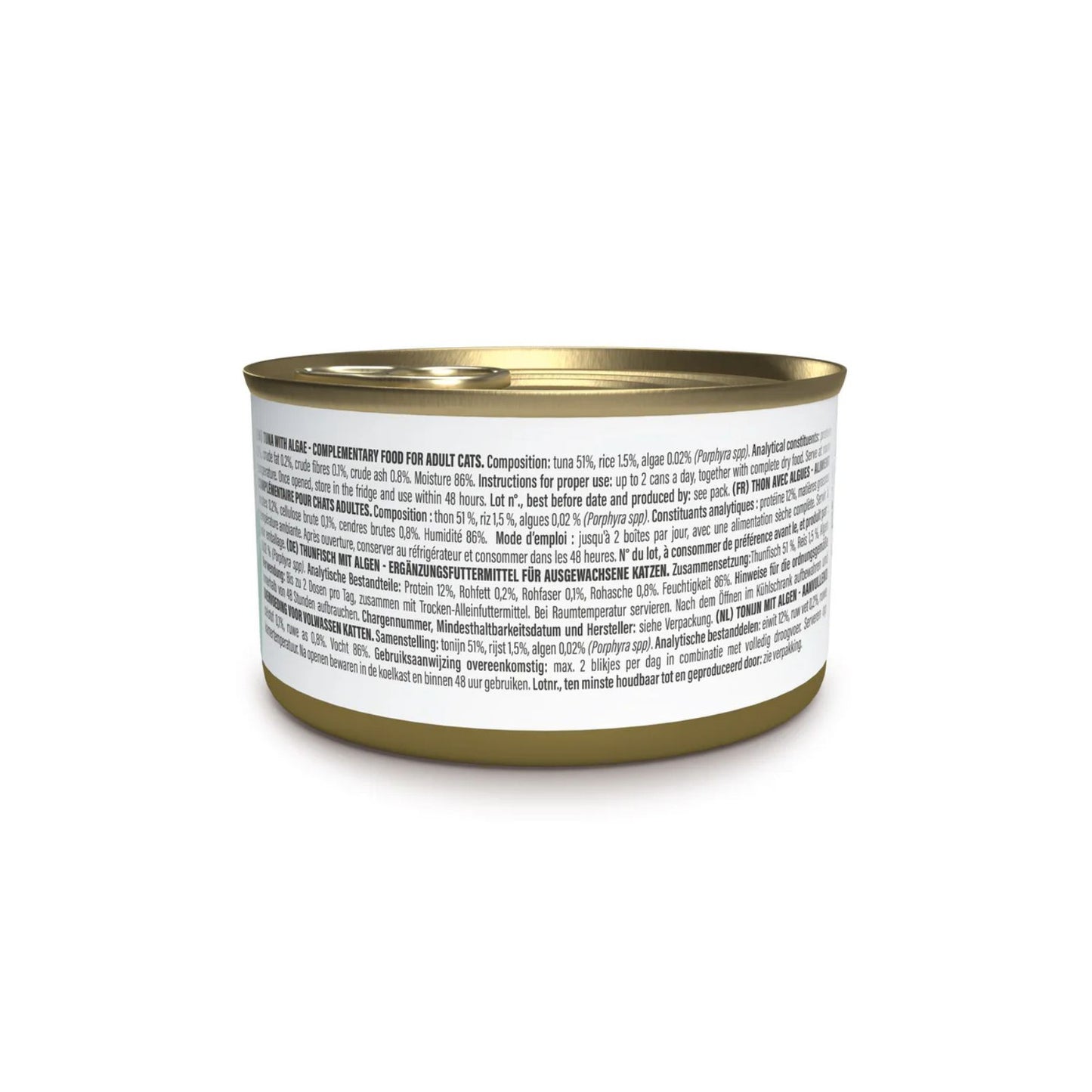 Schesir Hrana Umeda Complementara pentru Pisici Adult, File de Ton cu Alge Marine in Jeleu, 70g