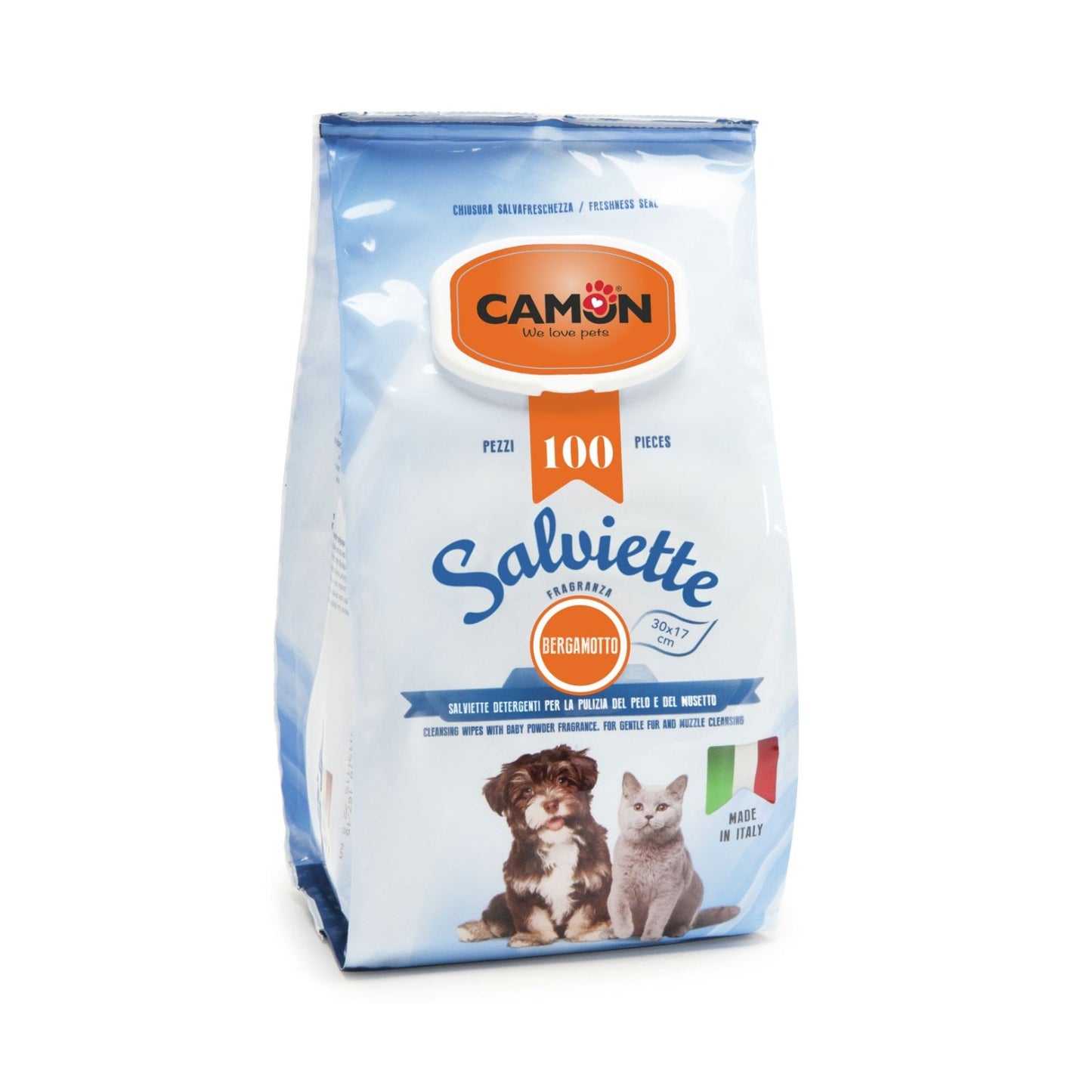 Servetele Umede Camon cu Bergamota si Clorhexidina – Pachet Maxi, 100 buc