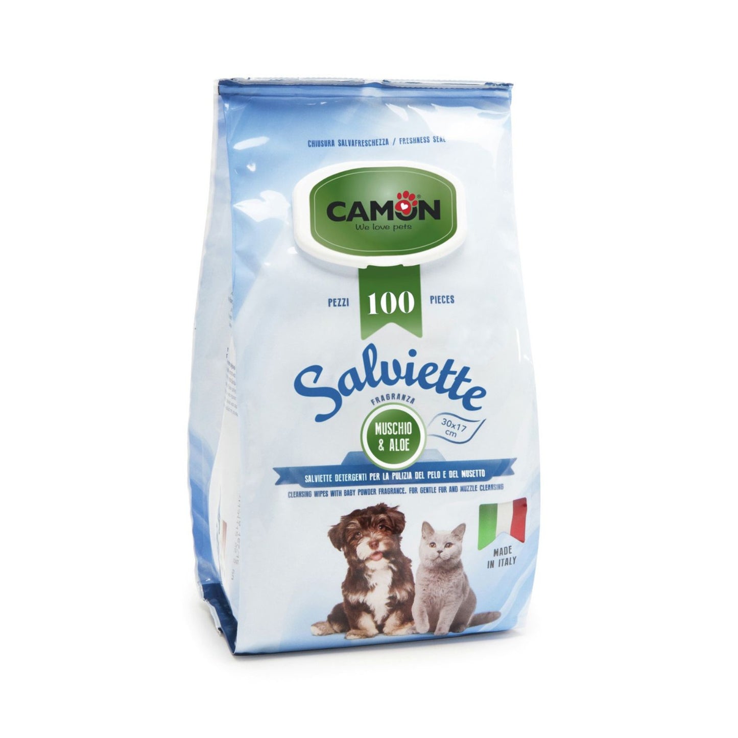 Servetele Umede Camon cu Muschi Alb si Aloe Vera – Pachet Maxi, 100 buc