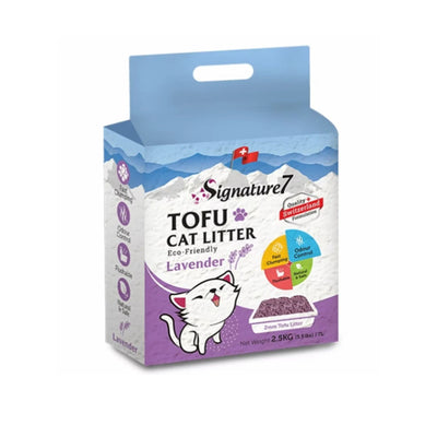 Signature7 Asternut Igienic Tofu pentru Pisici cu Lavanda 7 L