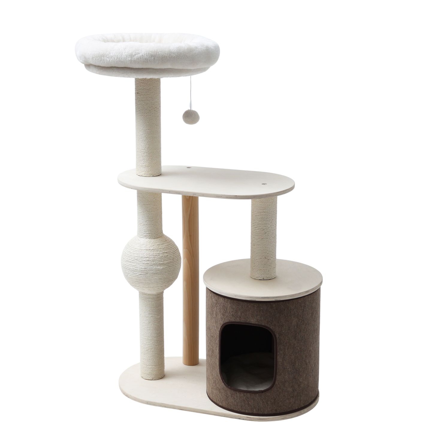 Meraki Home, Ansamblu pentru Pisici, Realizat din Lemn, IVORY HAVEN