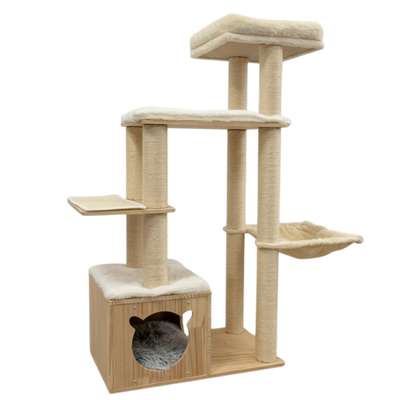 Meraki Home, Ansamblu pentru Pisici, Realizat din Lemn, NORDIC PINE