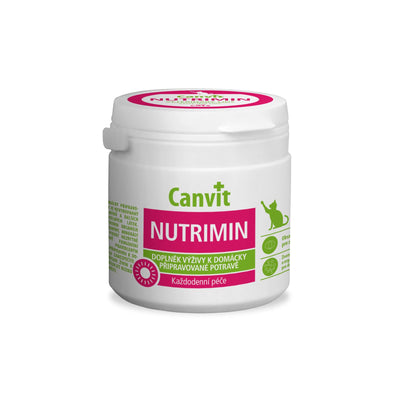 Supliment Canvit Nutrimin pentru Pisici,Complex de Vitamine si Minerale pentru Hrană Gatita, Pudra 150g