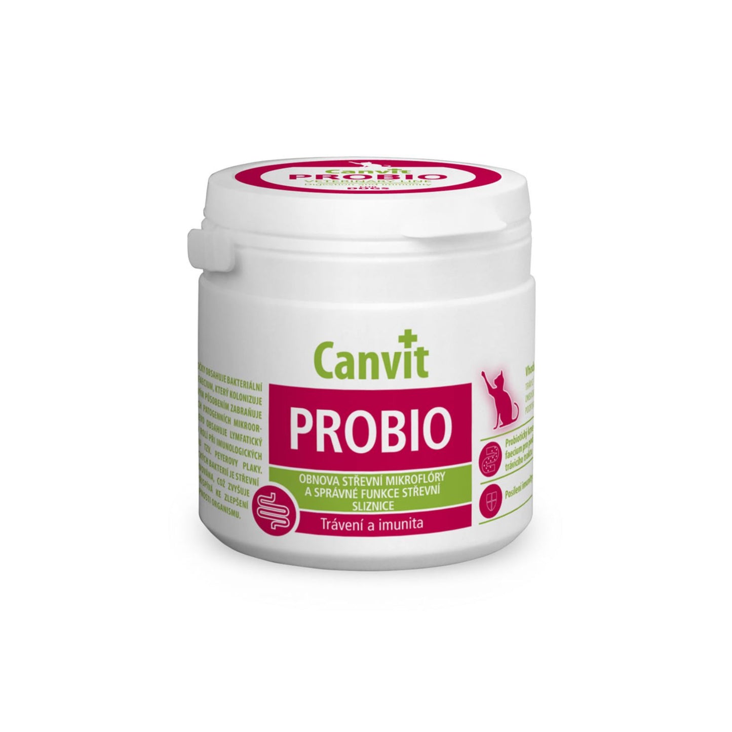 Supliment Probiotic Canvit Probio pentru Pisici, Refacere Flora Intestinala si Imunitate, Pudra 100g