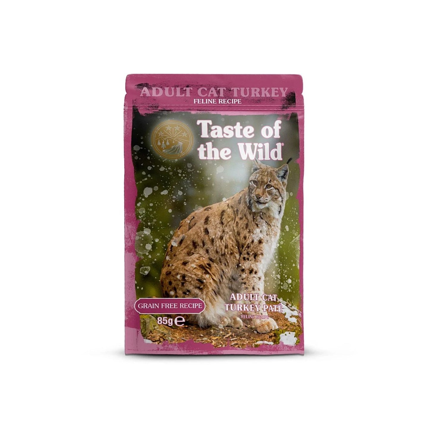 Taste of the Wild Cat Pouch Adult, Hrana Umeda pentru Pisici Adult, Pate Curcan si Pui, Fara Cereale, 85g