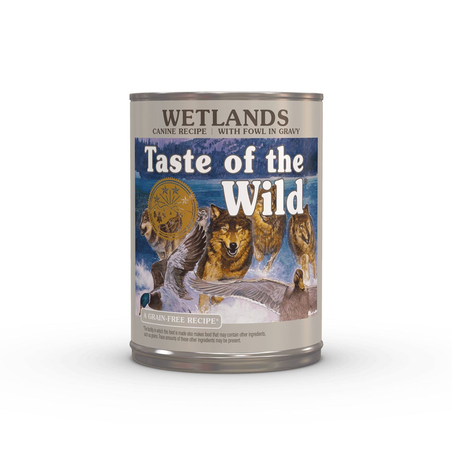 Taste of the Wild Wetlands, Hrana Umeda pentru Caini, Toate Etapele Vietii, cu Pui, Rata si Curcan in Sos, Fara Cereale, 390g