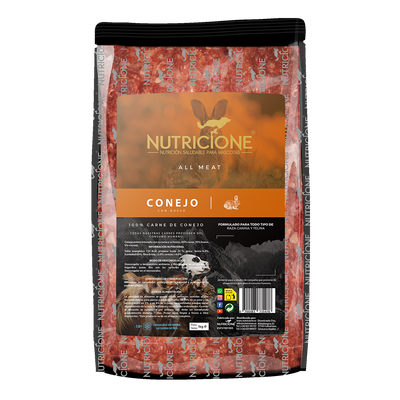 BARF 100% carne de iepure pentru câini și pisici – 1 kg
