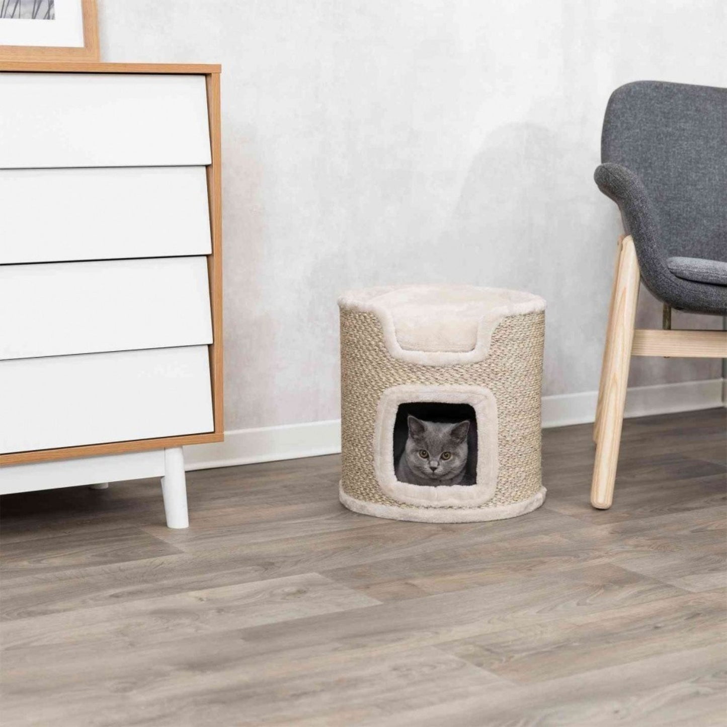 Trixie Ansamblu Zgariat pentru Pisici, Ria, Sisal si Plus, Diametru 37cm, Inaltime: 37cm