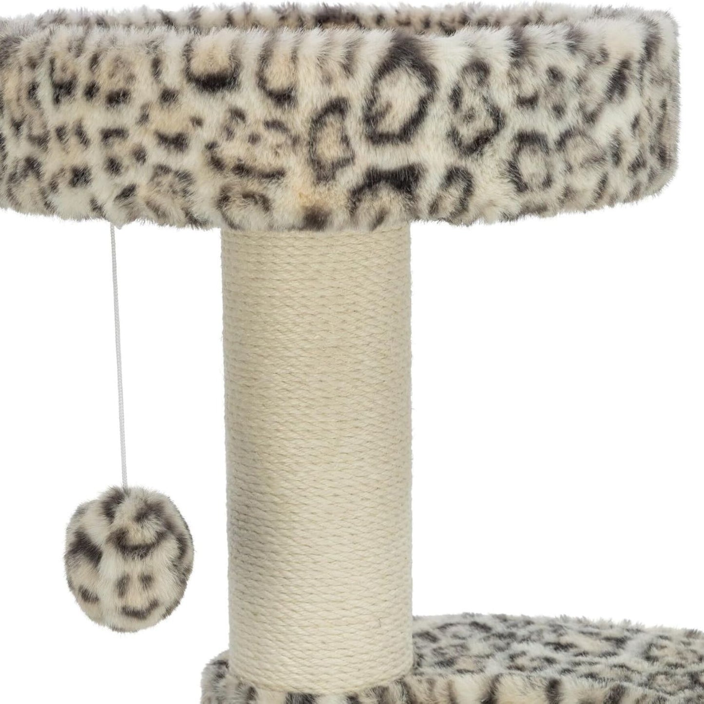 Trixie Ansamblu de Joaca pentru Pisici Leo cu Stalp Sisal, Platforma si Jucarie, Crem, 48x82x10 cm