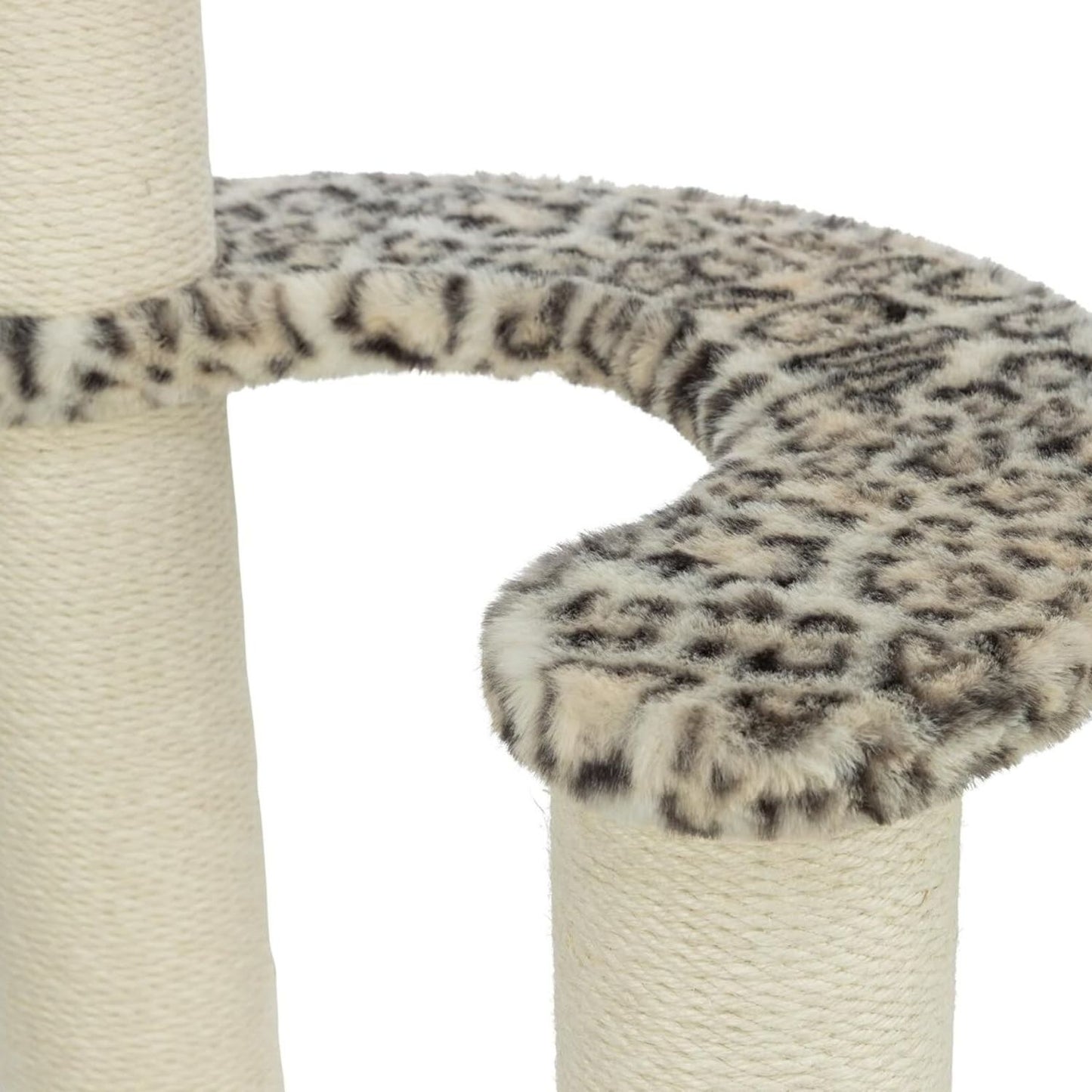 Trixie Ansamblu de Joaca pentru Pisici Leo cu Stalp Sisal, Platforma si Jucarie, Crem, 48x82x10 cm