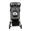 Trixie Carucior Transport Buggy 4 Roti pentru Pisici si Caini pana la 15kg, 47x100x80cm, Taupe, Pliabil cu O Singura Mana