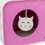 Trixie Casa Pestera Merle Soft Edition, Culcus pentru Pisici din Pasla cu 2 Intrari si Jucarie, 58x29x27cm
