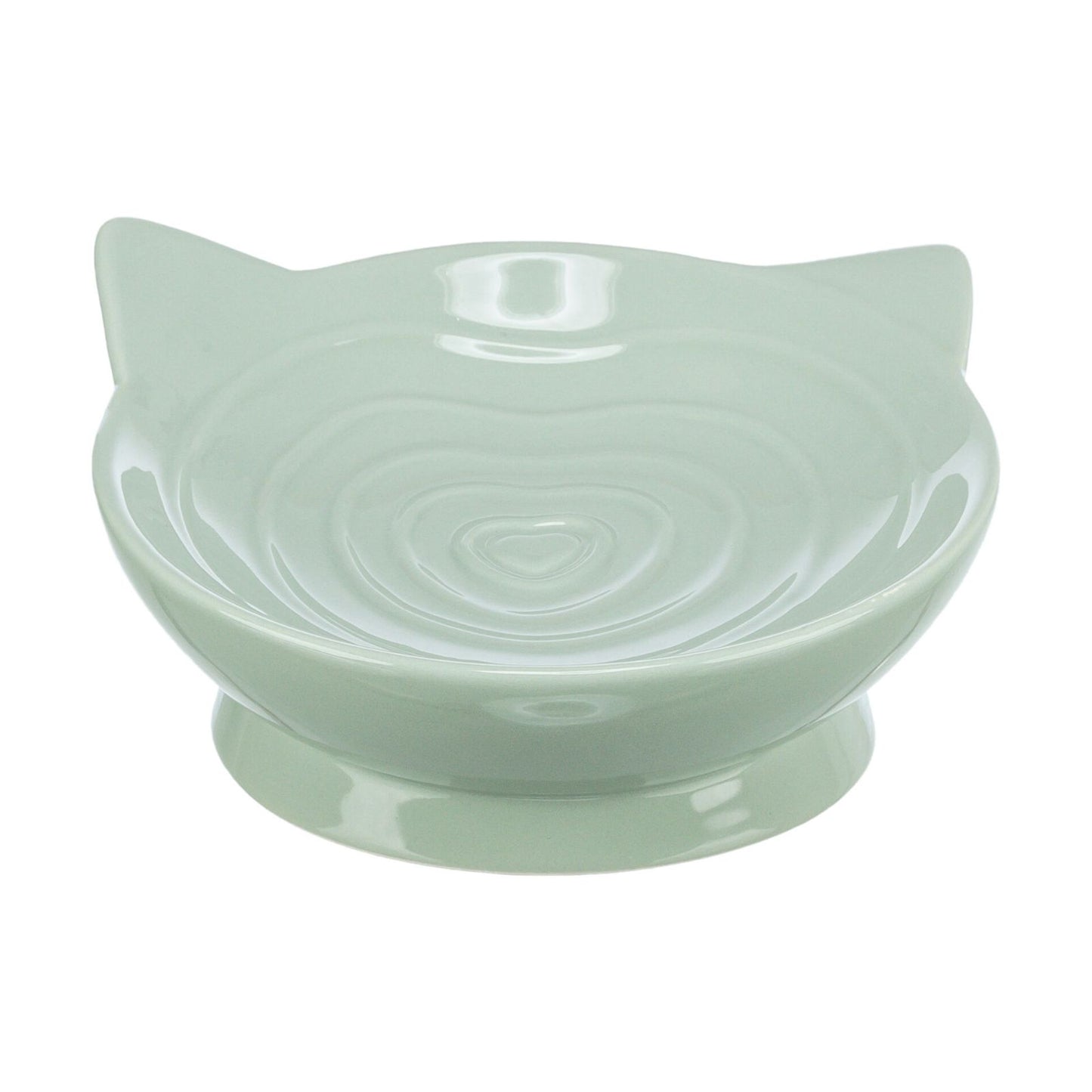 Trixie Castron Ceramic Viviana pentru Pisici, Forma Ergonomica Joasa, 0,15L / ø14cm, Verde Salvie